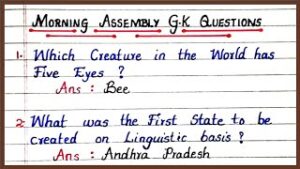 GK Questions for School Assembly